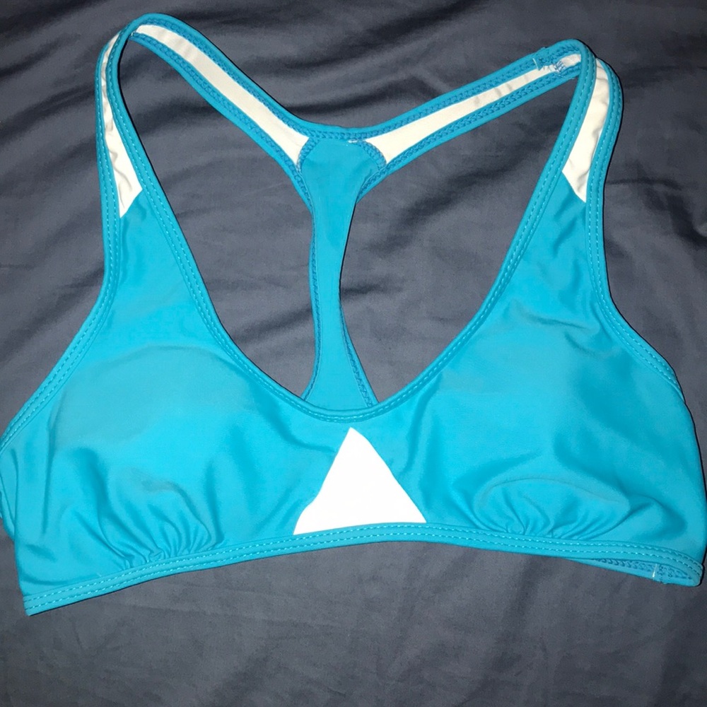 Blue Bathing Suit Top.